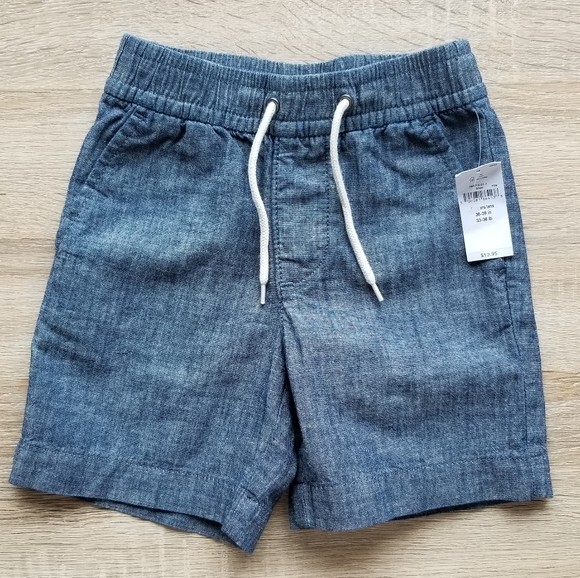 NWT Gap toddler boy chambray shorts - Picture 2 of 7